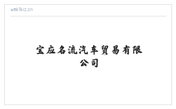 宝应名流汽车贸易有限公司 缩略图